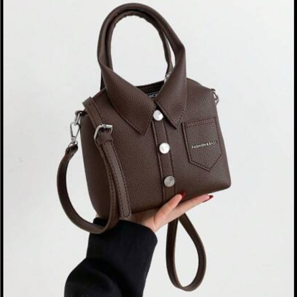 Handbags - Fashion PU Shirt Shape Shoulder Purse Top Handle NWT​